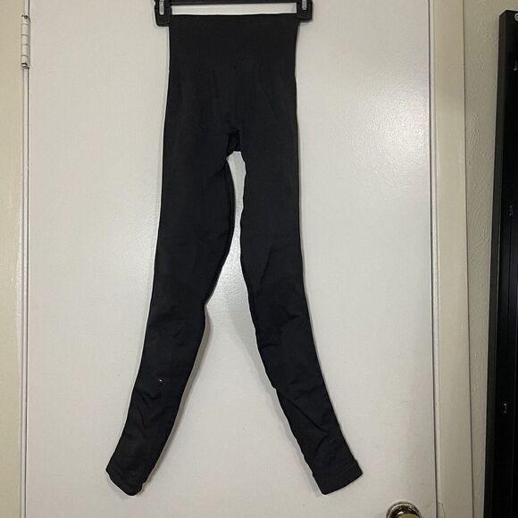 LULULEMON black charcoal seamless high rise workout leggings size 2 - Picture 6 of 7